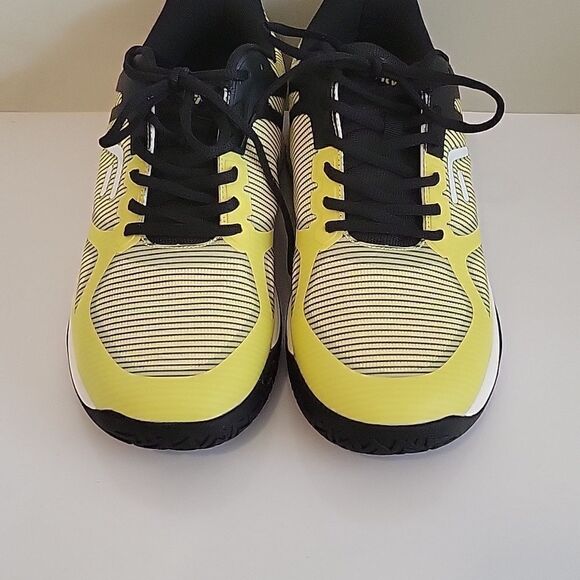 FitVille Extra Wide Mens Pickleball ShoesCourt Tennis Sneakers 12 W Yellow Black main image 8